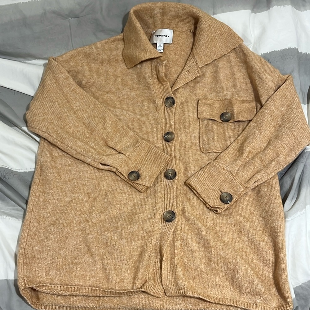 Button down collared sweater